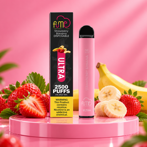 ume Ultra Frutilla Plátano | Strawberry Banana – 2500 Puffs – 5% Nicotina