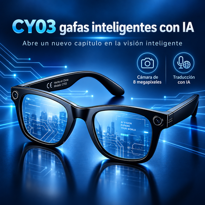 Almivia Vision AI™ – Lentes Inteligentes con Cámara HD