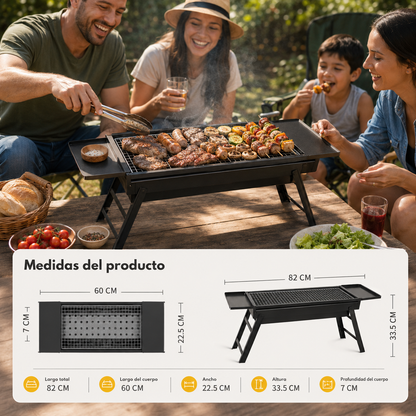 GrillGo™ | Parrilla Plegable Portátil 82 cm