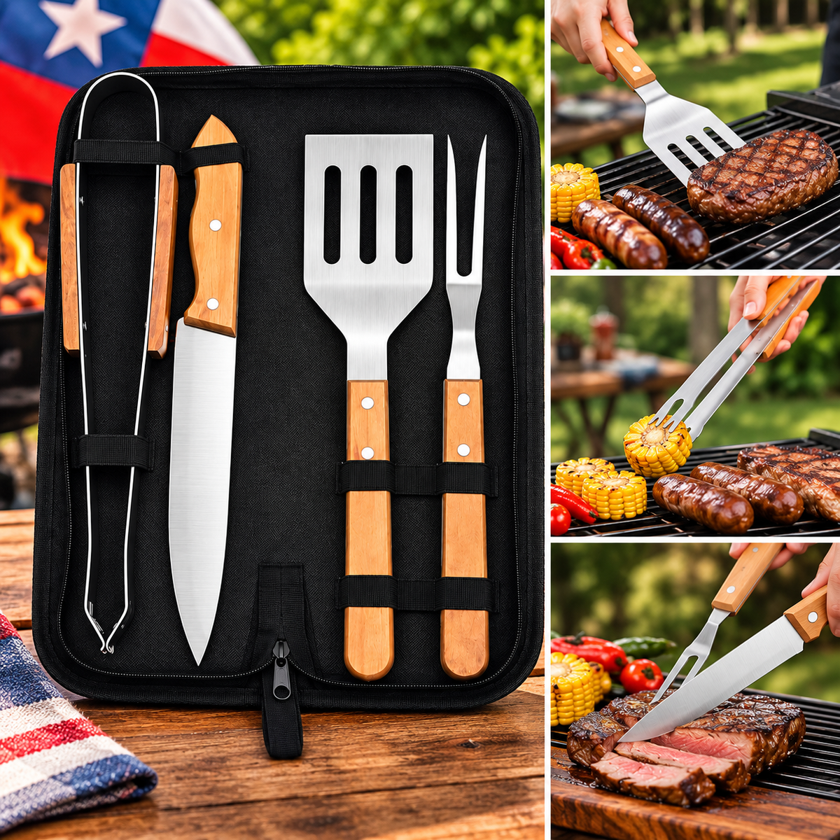 GrillMaster Kit™ | Set de Accesorios para Parrilla